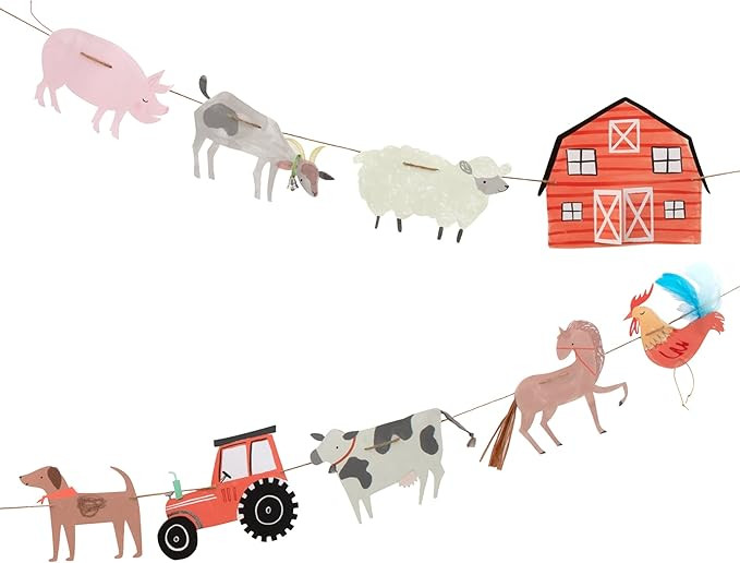 Meri Meri On The Farm Large Garland (Pack of 1) | Amazon (US)