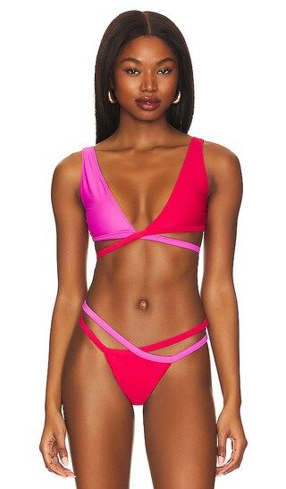 Little By Little Top in Hot Pink & Red | Revolve Clothing (Global)