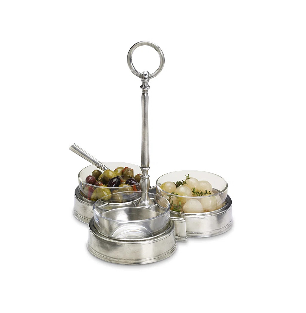 Crudite Handmade Pewter Condiment Server | Perigold
