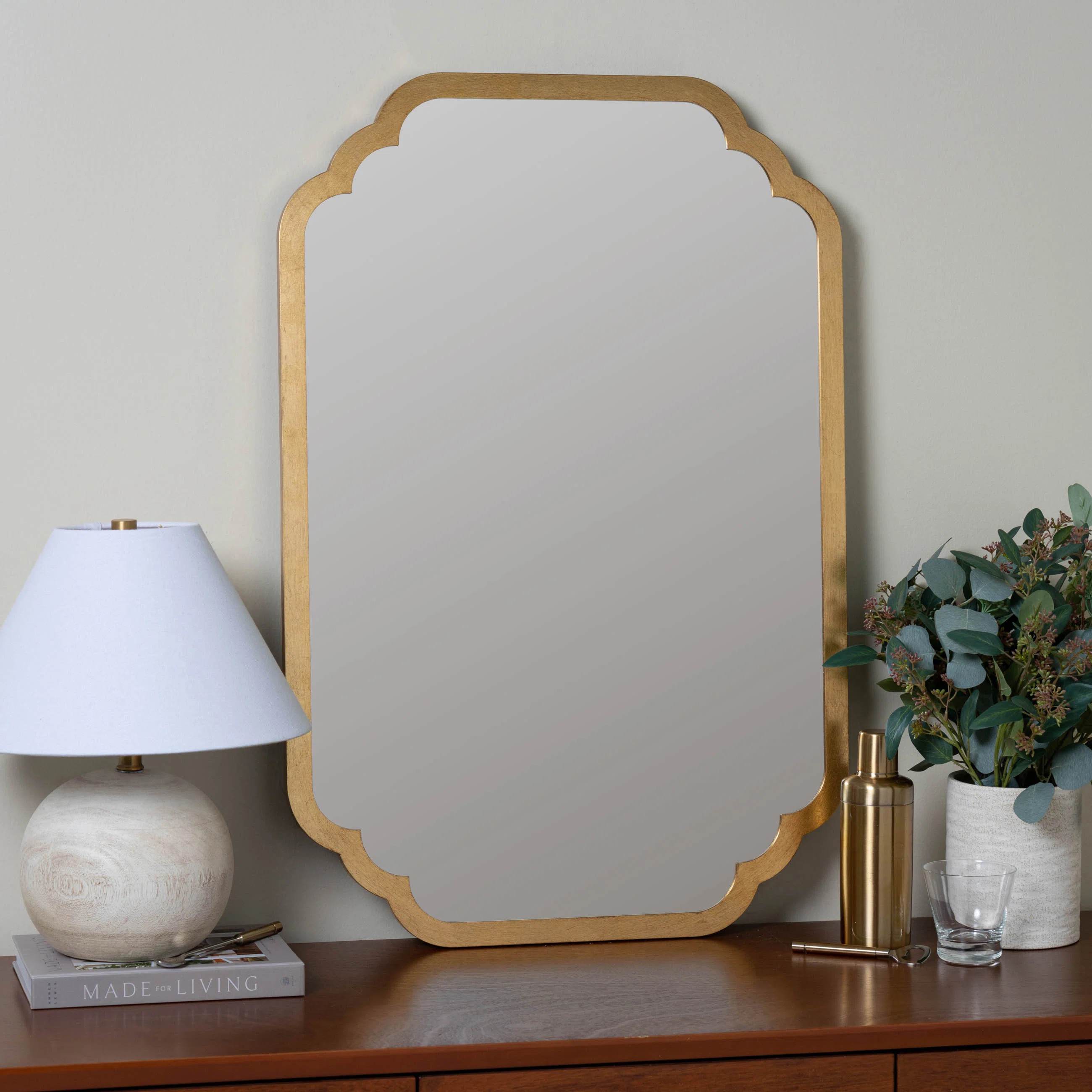 Covell Engineered Wood Rectangle Mirror | Wayfair North America