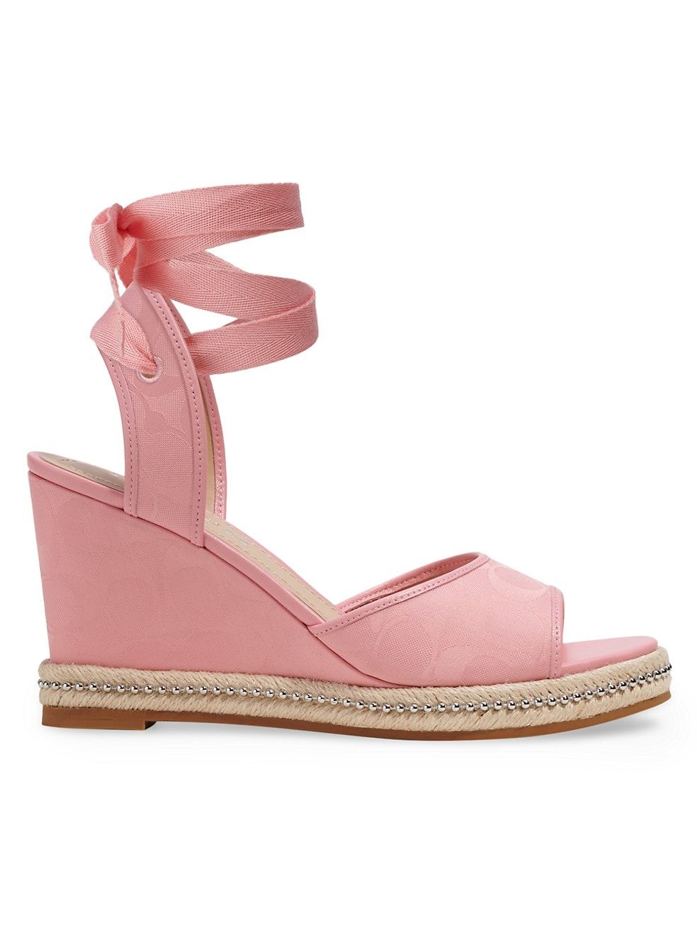 COACH Page Jacquard Wedge Sandals | Saks Fifth Avenue