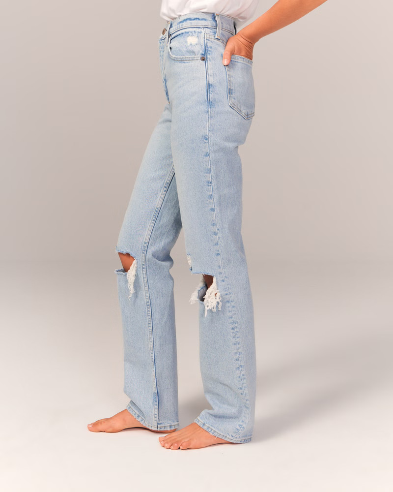 Ultra High Rise 90s Straight Jean | Abercrombie & Fitch (US)