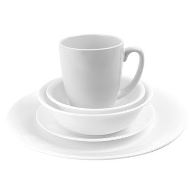 Corelle 20pc Vitrelle Livingware Dinnerware Set Frost White | Target