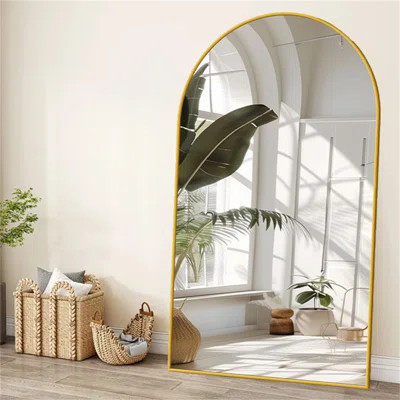 Full Body Mirror, Arched Floor Mirror, Full Body Mirror With Bracket, Suitable For Wall Mounted Mirrors In Living Rooms And Bedrooms, | Wayfair North America