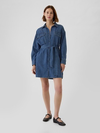 Belted Denim Mini Shirtdress | Gap (US)