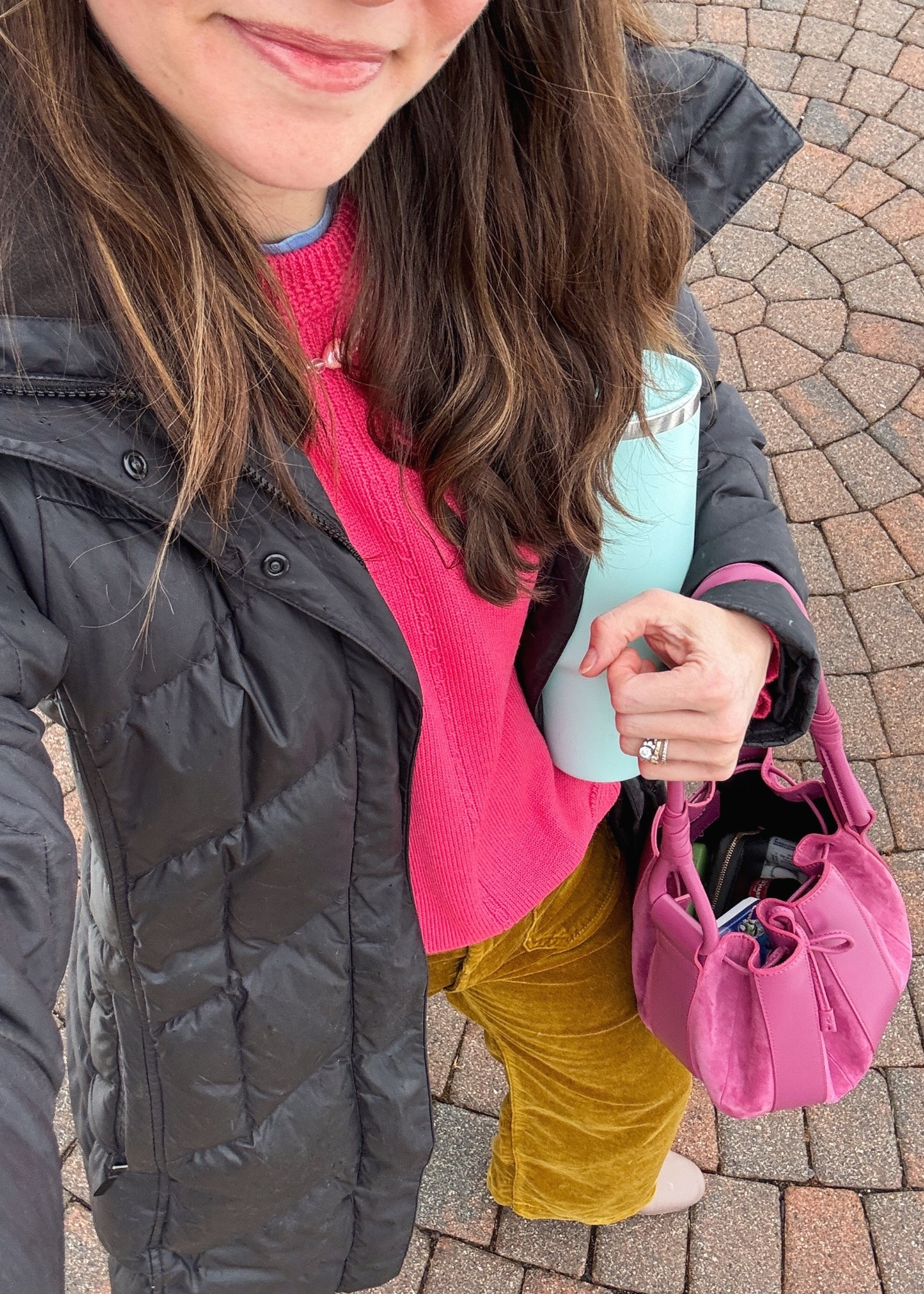 Another round of what I wore & where I wore it as a 38 year old mom of two. Still loving these gold velvet pants & this bold pink & gold combination 💕✨ 

#LTKgrwm #LTKootd #LTKSeasonal