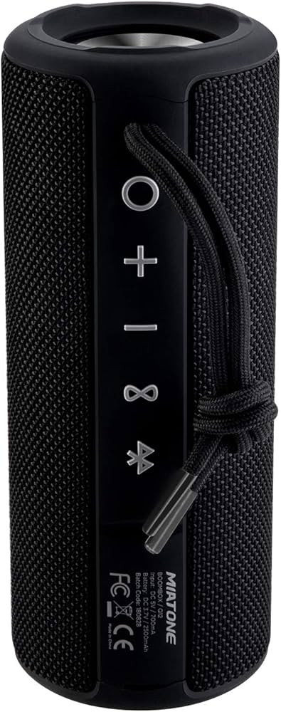 MIATONE Bluetooth Speakers, Waterproof and Portable Outdoor Wireless Speaker (Black) | Amazon (US)
