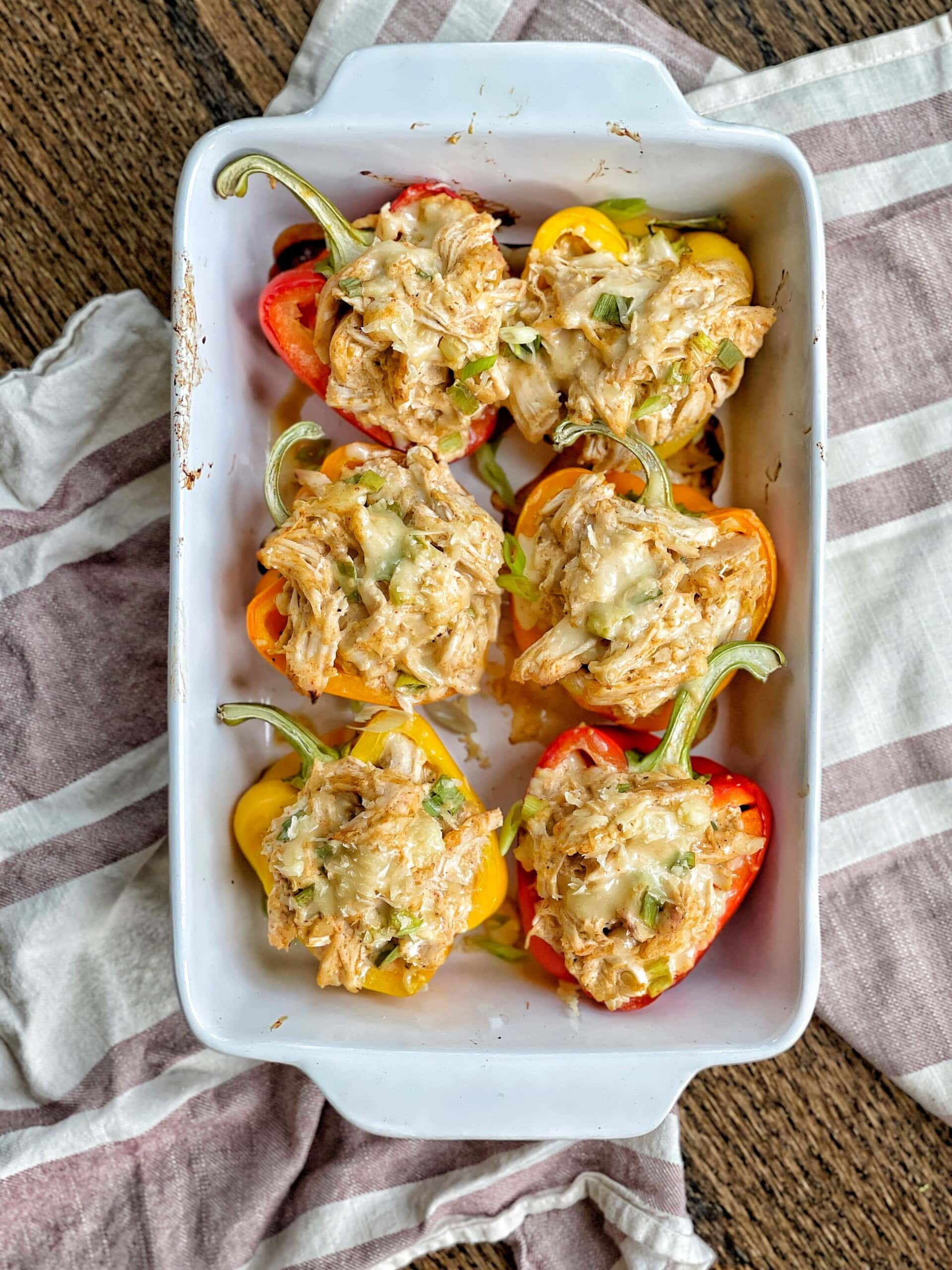 These creamy stuffed peppers are one of my top viewed recipes on my website. They are great year round! Make them for an easy dinner or a delicious meal prep lunch. Full recipe on www.sweetsavoryandsteph.com  

 #LTKHome