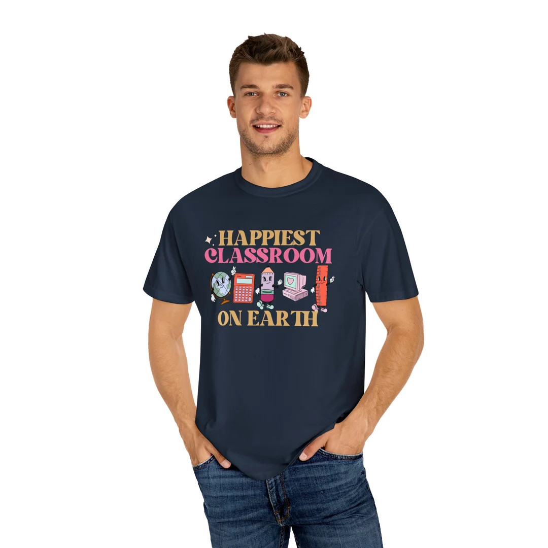 Happiest Classroom on Earth Unisex Garment-dyed T-shirt - Etsy | Etsy (US)
