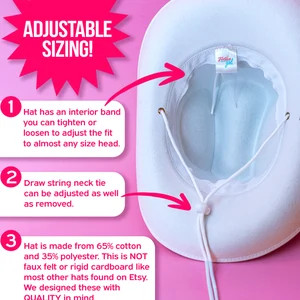 White Bride Cowgirl Hat Nashville Bachelorette Cowboy Hat Bride's Last Ride Country Western Hat A... | Etsy (US)