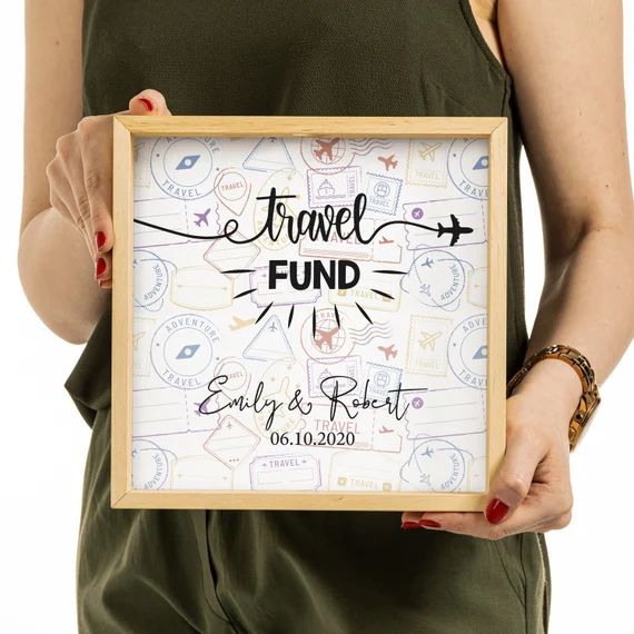 Valentines Day Gift for Her Custom Money Box. Travel Lover | Etsy | Etsy (US)