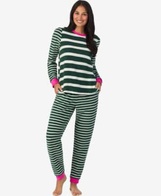Cuddl Duds Women’s 2-Piece Stretch Fleece Long Sleeve Jogger Pajama Set - Macy's | Macy's