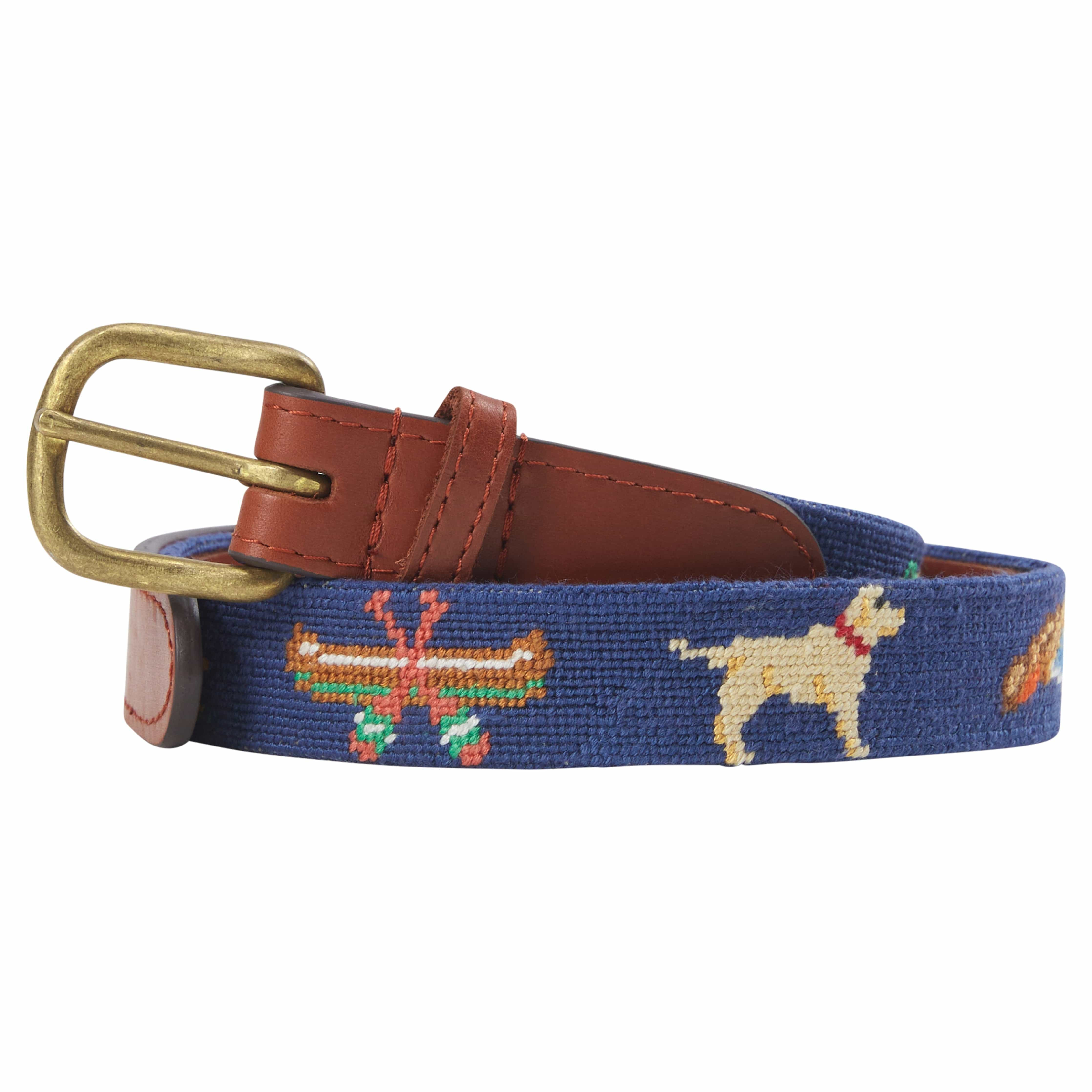 Boy's Needlepoint Belt - Children's Accessories | Little English