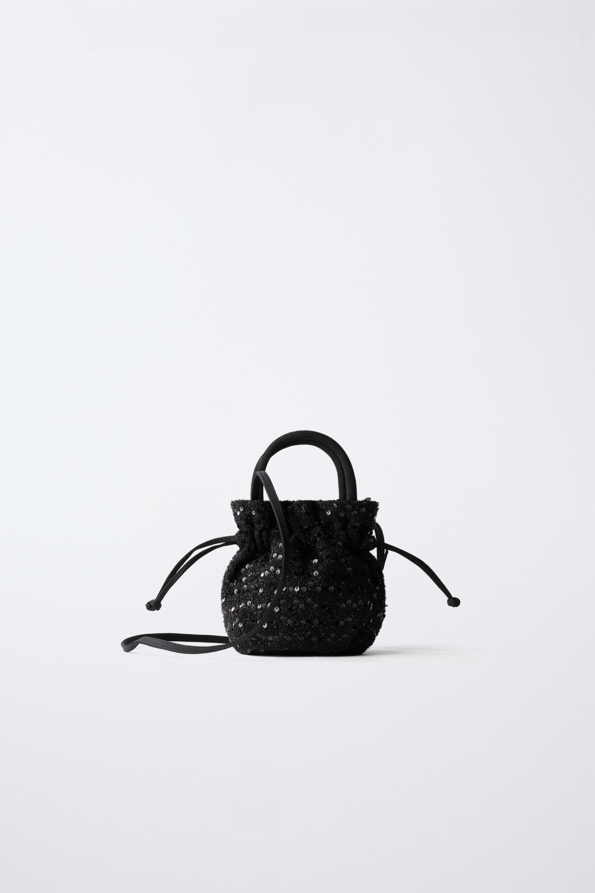 SEQUIN CROSSBODY BAG WITH BOW | Zara UK