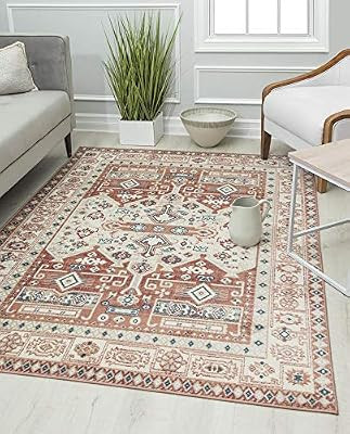 Rugs America GL60A Area Rug, 8' x 10', Sangria Koti | Amazon (US)