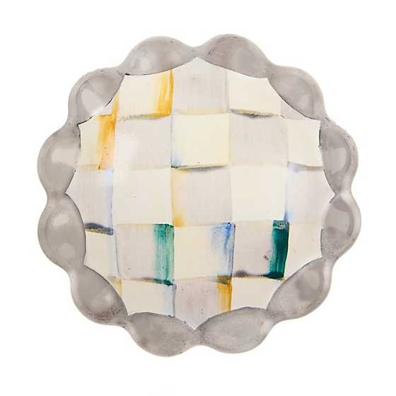 MacKenzie-Childs | Sterling Check Round Knob | MacKenzie-Childs