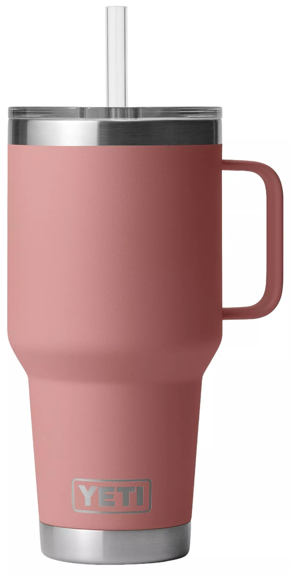 YETI 35 oz. Rambler Mug with Straw Lid, Sandstone Pink | Dick's Sporting Goods