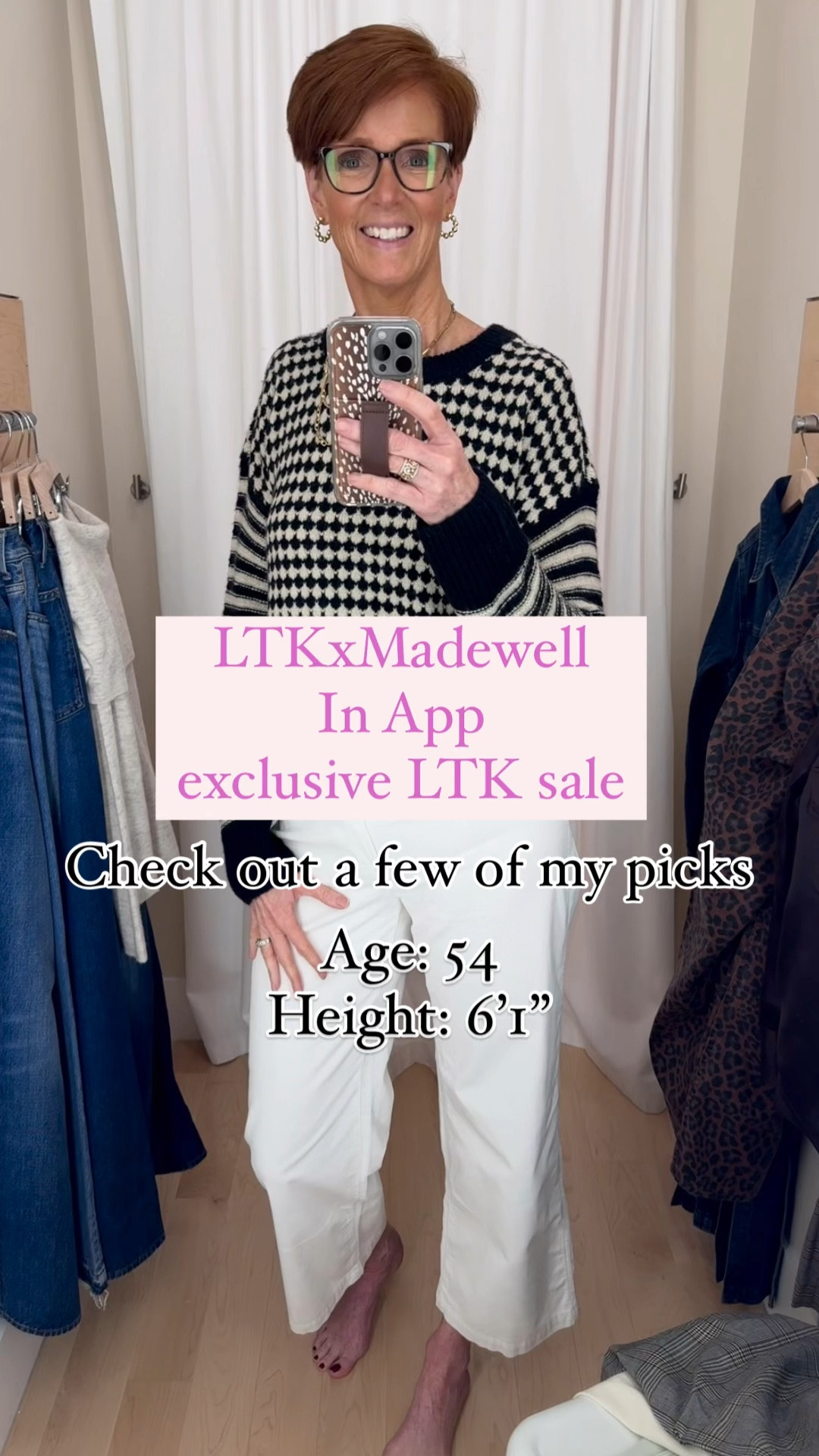 🎥 7 Madewell Looks You’ll Want in Your Fall Wardrobe! 🍂

These timeless, classic styles are perfect for effortless everyday chic. From the perfect denim tie waist shirt dress to luxe cashmere and standout prints, each piece from this Madewell try-on is versatile and flattering. Whether you're styling leopard print denim or winter white corduroy pants, these looks will elevate your wardrobe for the season. 

Outfit breakdown: 
1️⃣ Denim Tie Waist Shirt Dress 2️⃣ Brown Silk Button Down Shirt + Plaid Pants 3️⃣ Brown Silk Shirt + Leopard Print Wide Leg Jeans 4️⃣ Black & White Textured Sweater + Winter White Corduroy Pants 5️⃣ Mint Green Cashmere Cardigan + Low-Slung Baggy Jeans 6️⃣ Mint Green Cardigan + Straight Leg Jeans 7️⃣ Off-the-Shoulder Sweater + Wide Sweep Trouser Jeans

👉 Which outfit is your favorite? Drop your vote in the comments.
Shop this Madewell try on in my LTK shop.

✨ Elevate your fall style with these Madewell must-haves! 
Share this reel with a friend who loves classic looks too! 🤍

#MadewellStyle 
#TimelessFashion 
#FallWardrobeEssentials 
#ClassicEverydayStyle 
#FashionOver50


#LTKxMadewell #LTKSaleAlert #LTKStyleTip