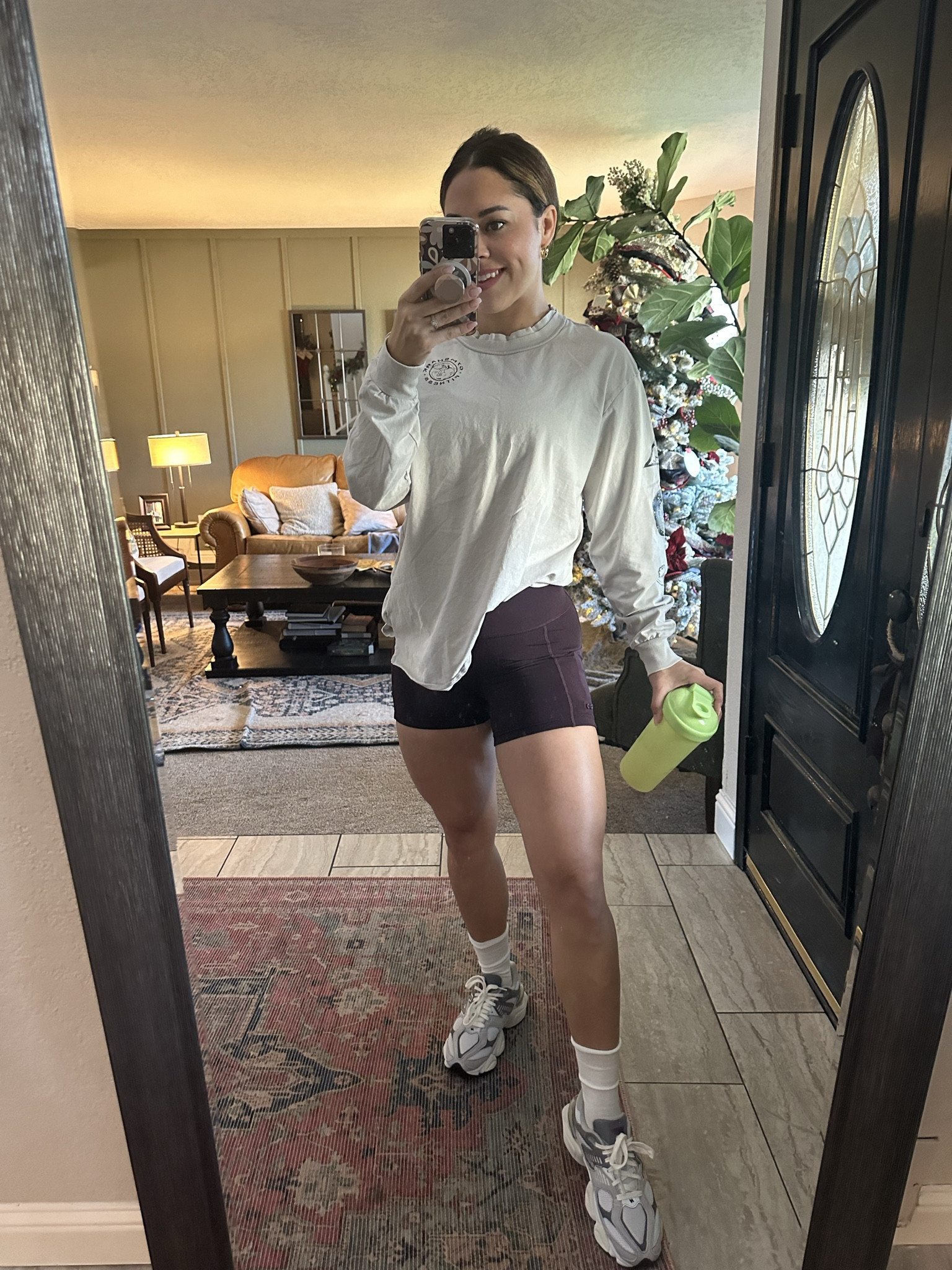 This outfit on repeat! Love me some @gymshark. These New Balance 9060s are so comfy I can’t believe it! 

#LTKHoliday #LTKSeasonal #LTKGiftGuide