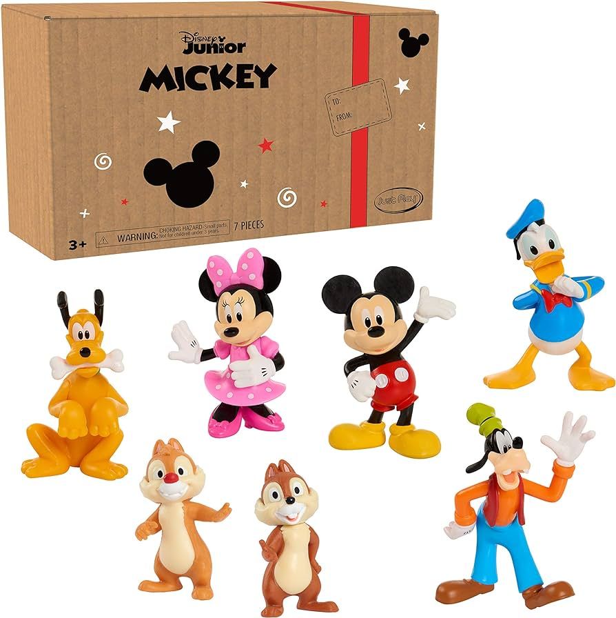 Just Play Mickey Mouse 7-Piece Figure Set, Mickey Mouse Clubhouse Toys, Amazon Exclusive | Amazon (US)