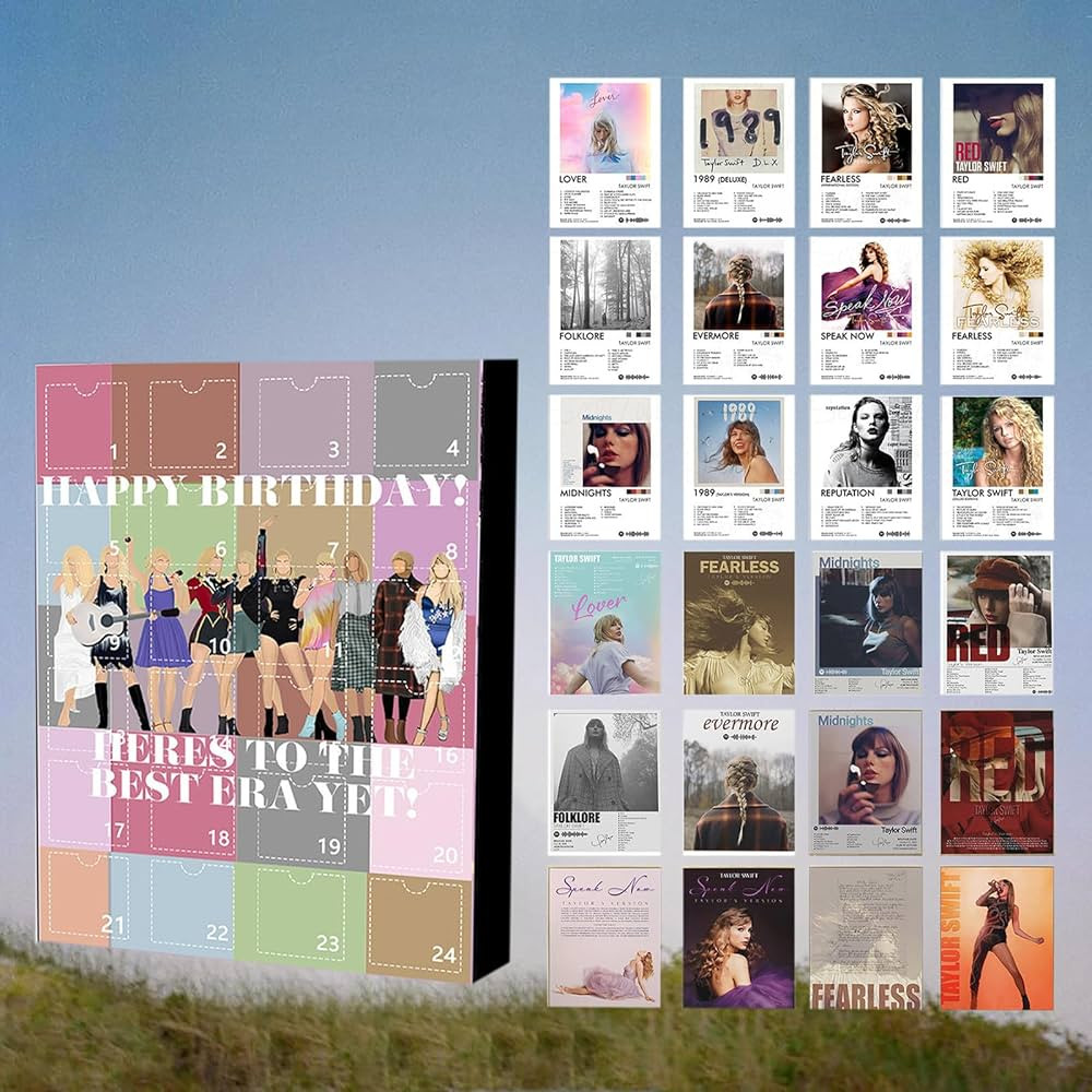 Taylor Advent Calendar 2023 Xmas Holiday Birthday Countdow Christmas Ornaments Calendar with 24 G... | Amazon (US)