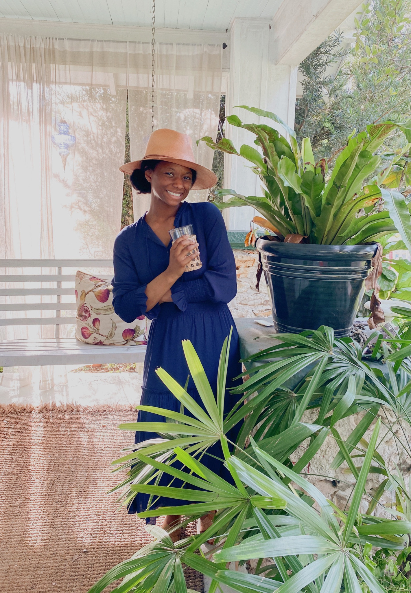 Navy blue smocked dress 

#LTKSeasonal #LTKstyletip
