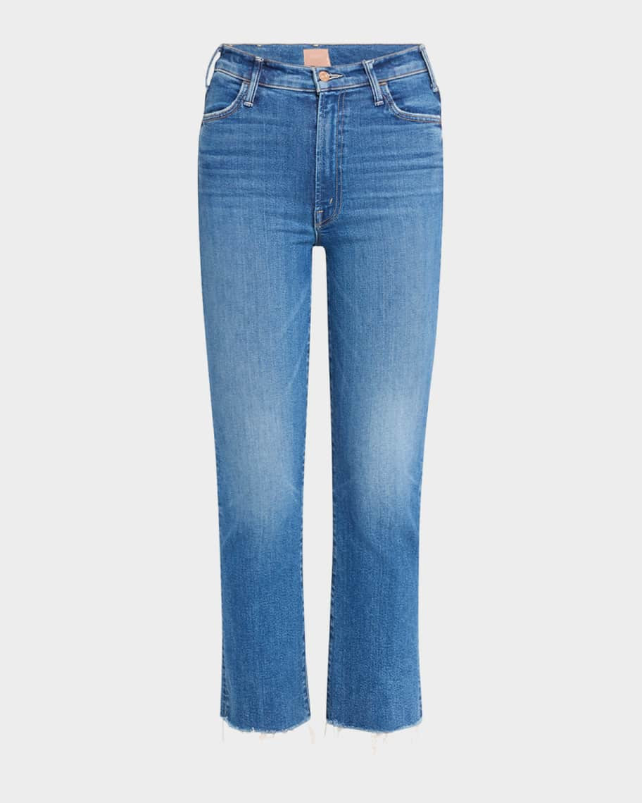 MOTHER The Hustler Ankle Fray Jeans | Neiman Marcus