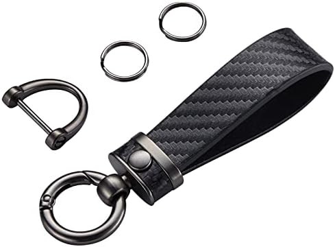 DEKEWEI Carbon Fiber Style Car Keychain Microfiber Leather Key Chain , Universal Key Chains for Key  | Amazon (US)