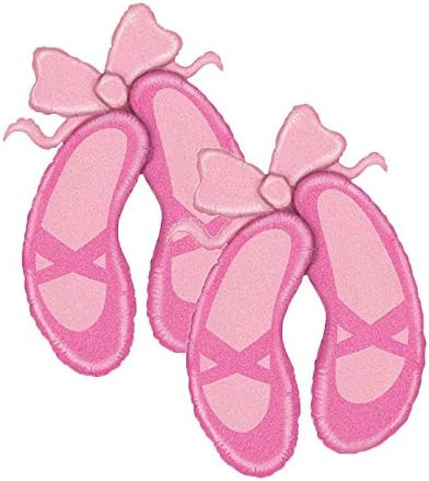 Set of 2 Pink Glitter Ballet Slippers 40" Foil Party Balloon | Amazon (US)