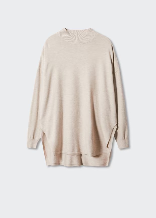 Side slits sweater -  Women | Mango United Kingdom | MANGO (UK)