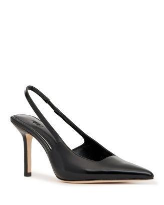 PAIGE Women's Sienna Black Leather Slingback Pumps    | Bloomingdale's Shoes | Bloomingdale's (US)