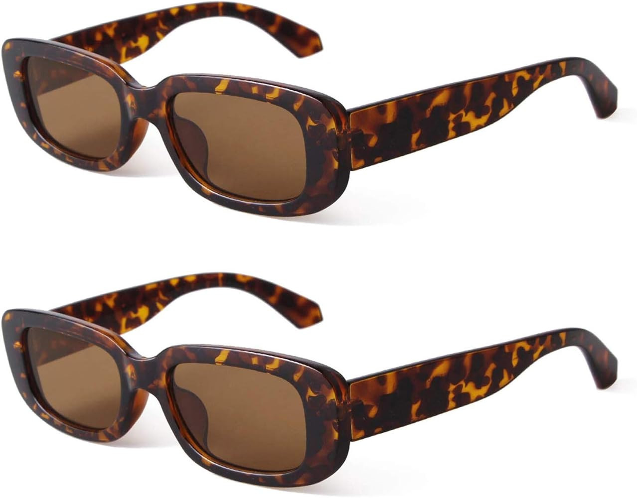 BUTABY Rectangle Sunglasses for Women Retro Driving Glasses 90’s Vintage Fashion Narrow Square ... | Amazon (US)