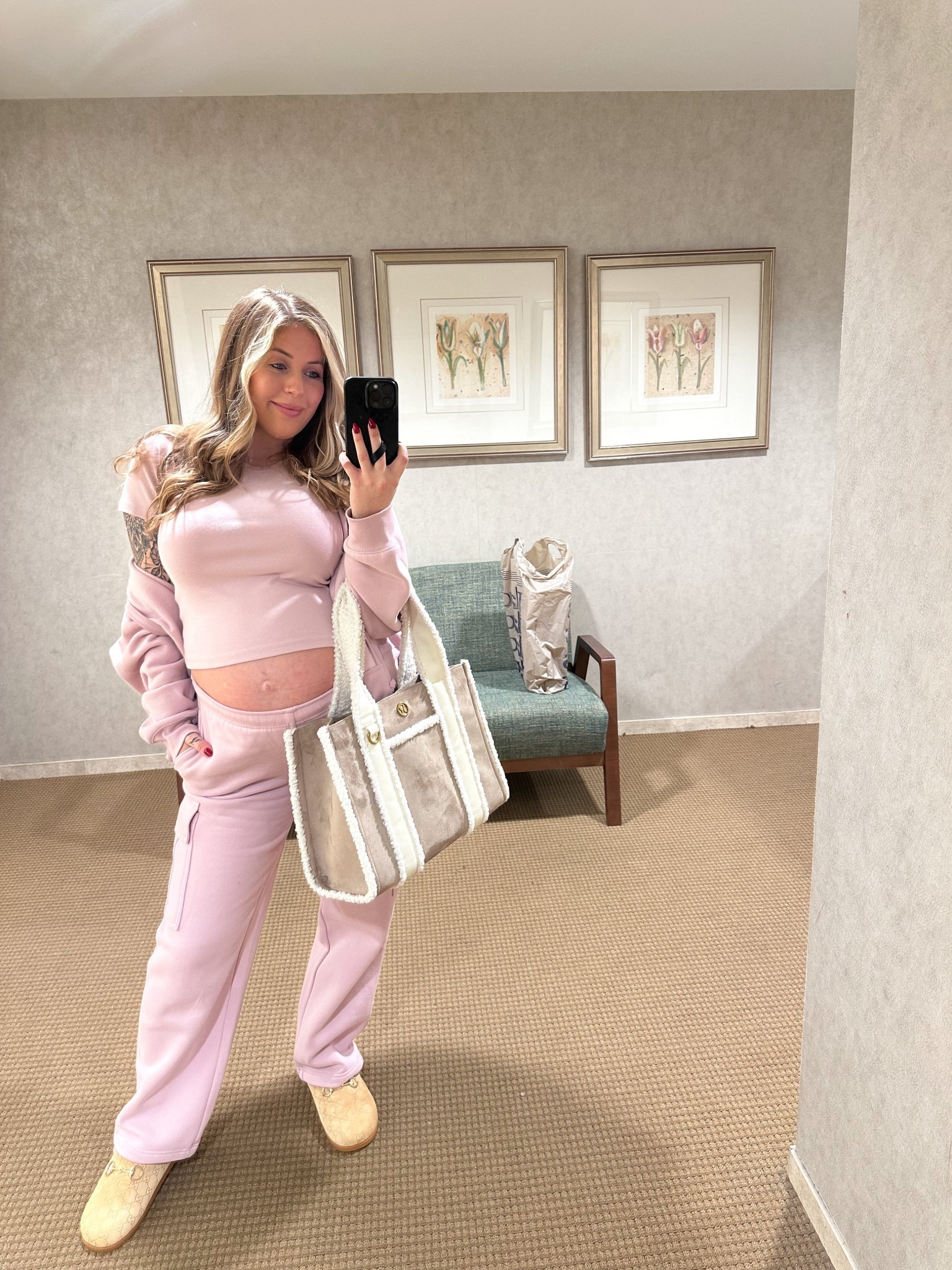 Loving this cozy fit! Sweatsuit and bag are on sale 💖

#LTKSaleAlert #LTKselfcare #LTKGiftGuide