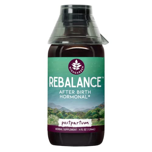 WishGarden Herbs ReBalance After Birth Hormonal - Plant-Based Herbal Supplement with Vitex Berry & Motherwort Supports Healthy Postpartum Hormone Levels and Postnatal Hormone Balance, 4oz | Amazon (US)