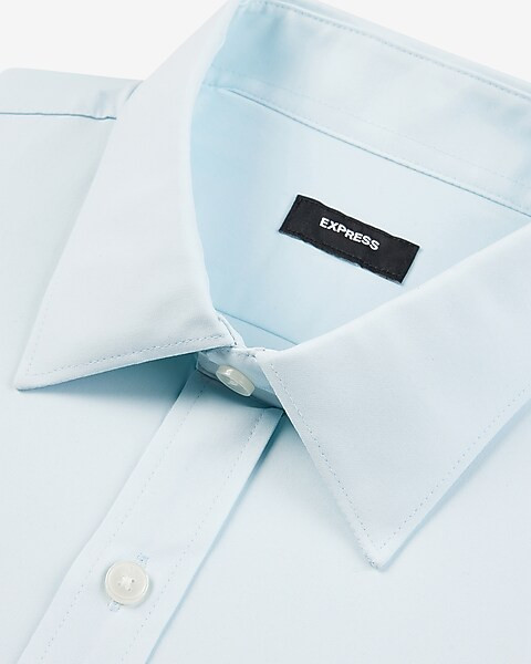 Slim Solid Wrinkle-Resistant Performance Dress Shirt | Express