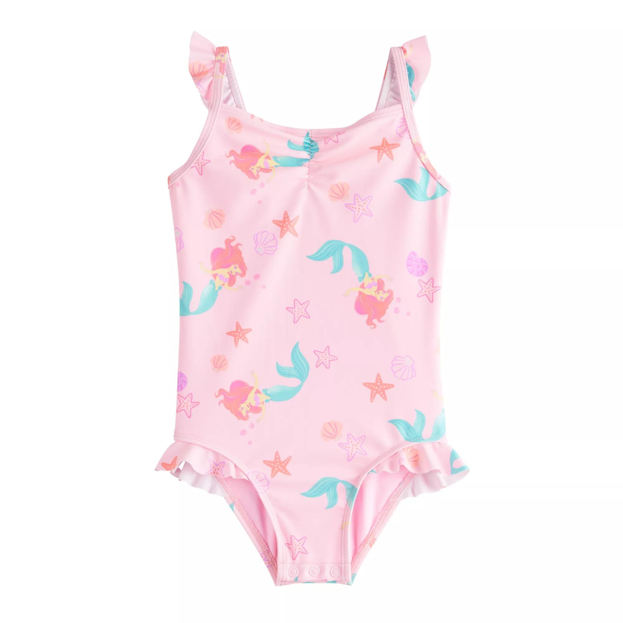 Disney's The Little Mermaid Baby & Toddler Girl Ruched One-Piece Swim Suit by Jumping Beans® | Kohl's