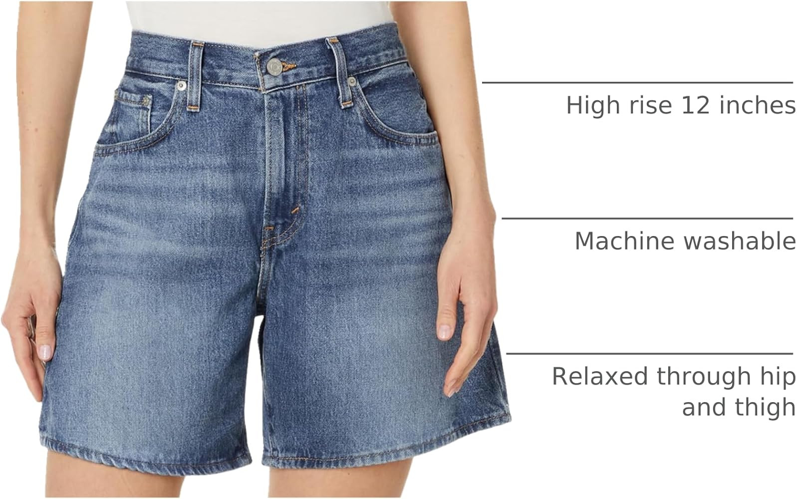Levi's Women's High Baggy Short | Amazon (US)