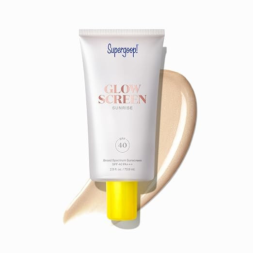 Supergoop! Glowscreen SPF 40 - Glowy Primer + Broad Spectrum Tinted Sunscreen - Helps Filter Blue... | Amazon (US)