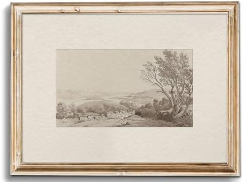Uniro Neutral Wall Art for Home Decor, Farmhouse Wall Decor Landscape Sketch Drawing, Rustic Natu... | Amazon (US)