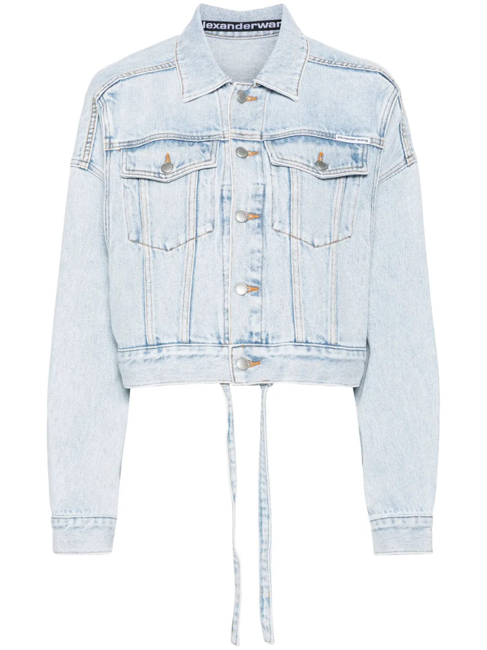 cropped denim jacket | Farfetch Global