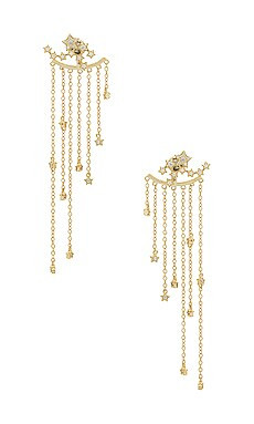 SHASHI Star Cluster Earrings in Yellow Gold from Revolve.com | Revolve Clothing (Global)