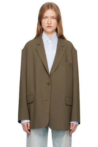Khaki Bea Blazer | SSENSE