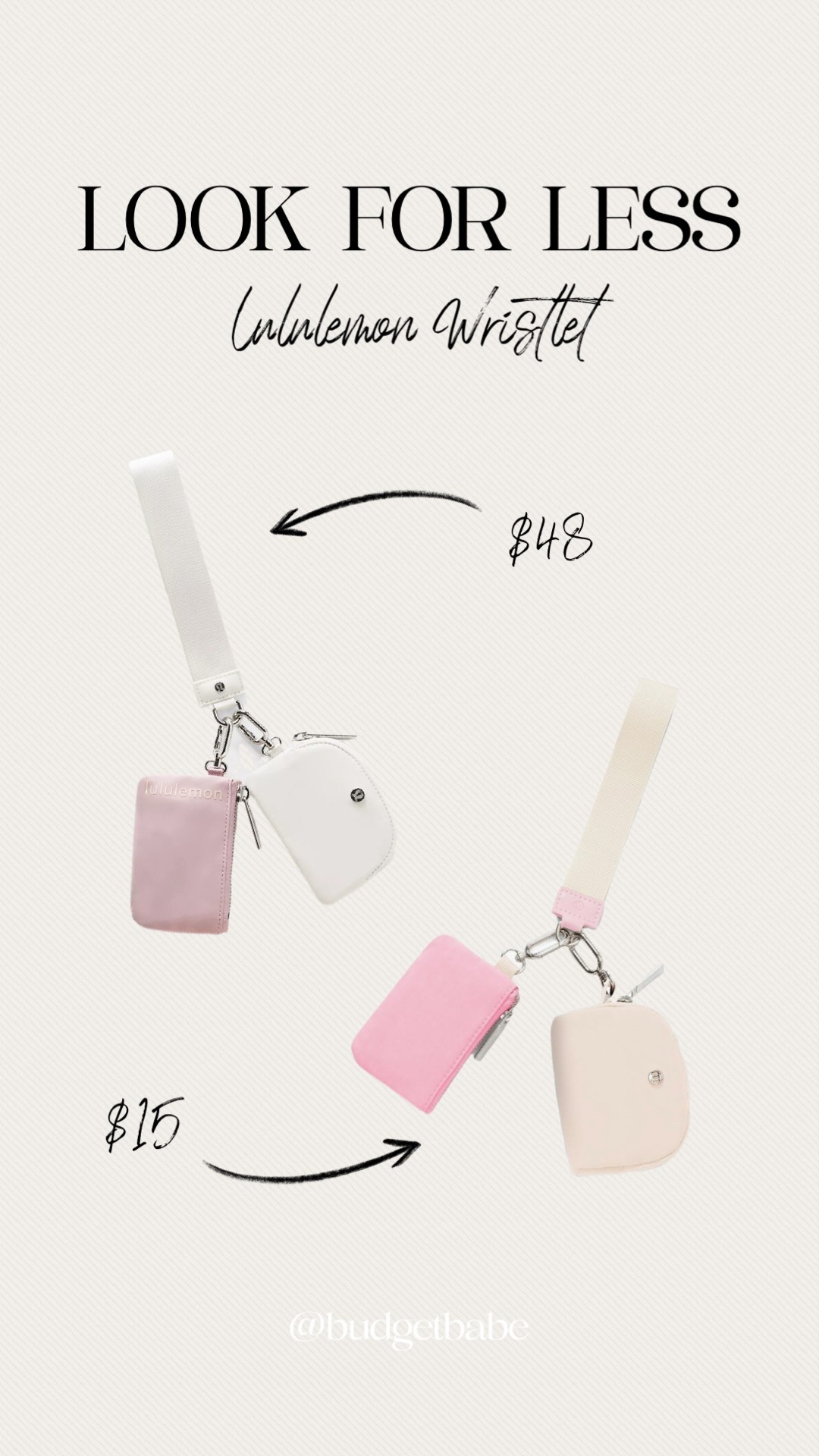 Lululemon dual pouch wristlet look for less on Amazon. I’ve seen a couple people carrying these this summer, they come in a ton of colors. The lulu original would make a nice gift especially for teens #lookalike #lookforless 

#LTKStyleTip #LTKFindsUnder50 #LTKFindsUnder100