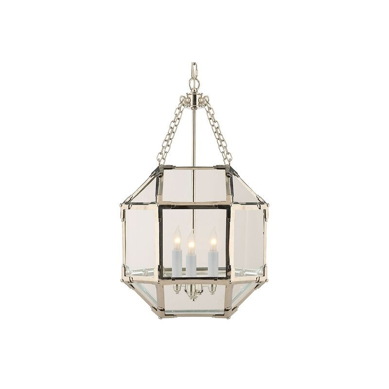 Morris Lantern, Nickel/Clear | One Kings Lane