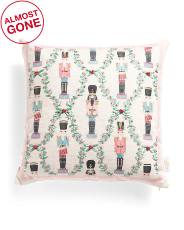 18x18 Derrington Nutcrackers Pillow | TJ Maxx