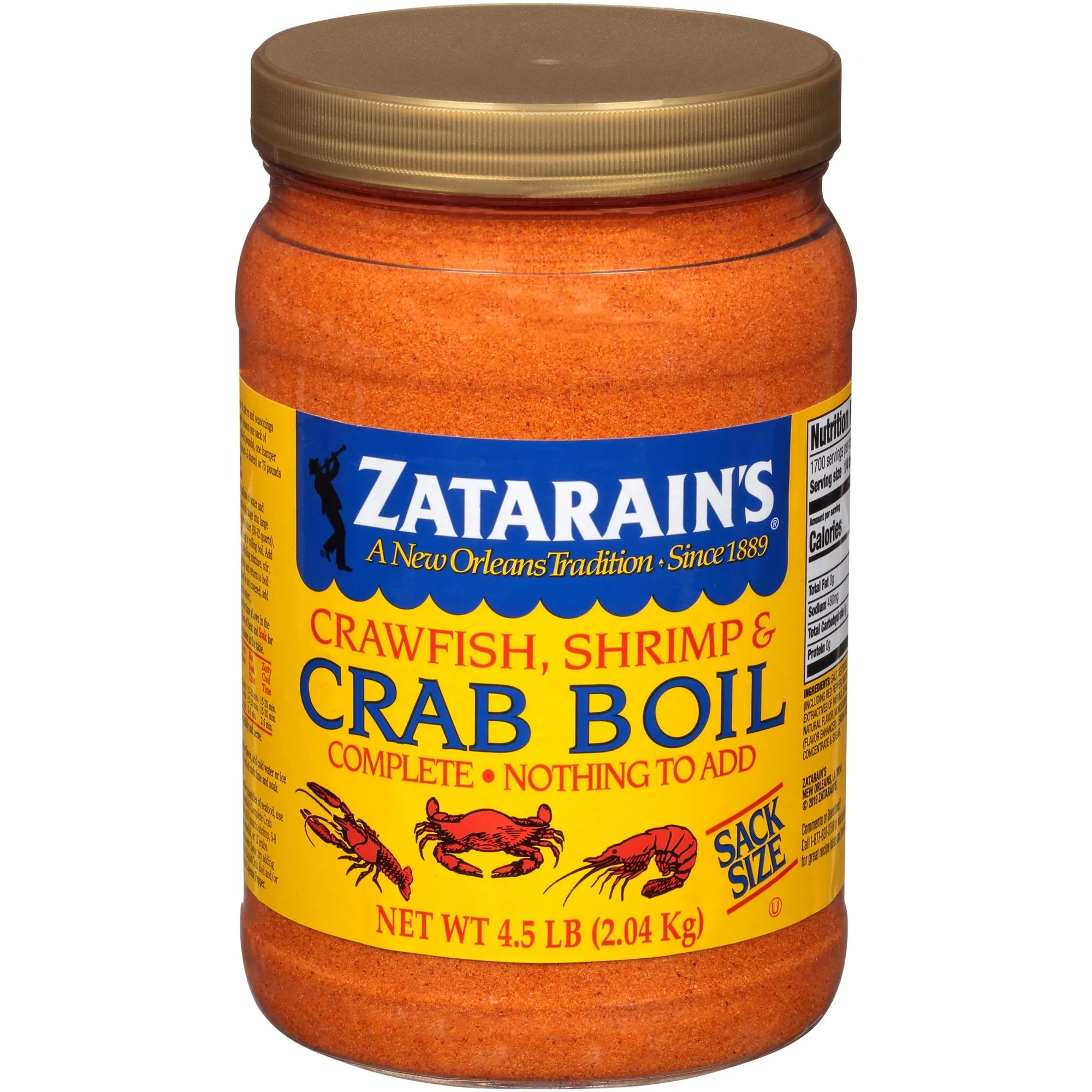 Zatarain's Crab Boil Seasoning - Sack Size, 73 oz | Walmart (US)