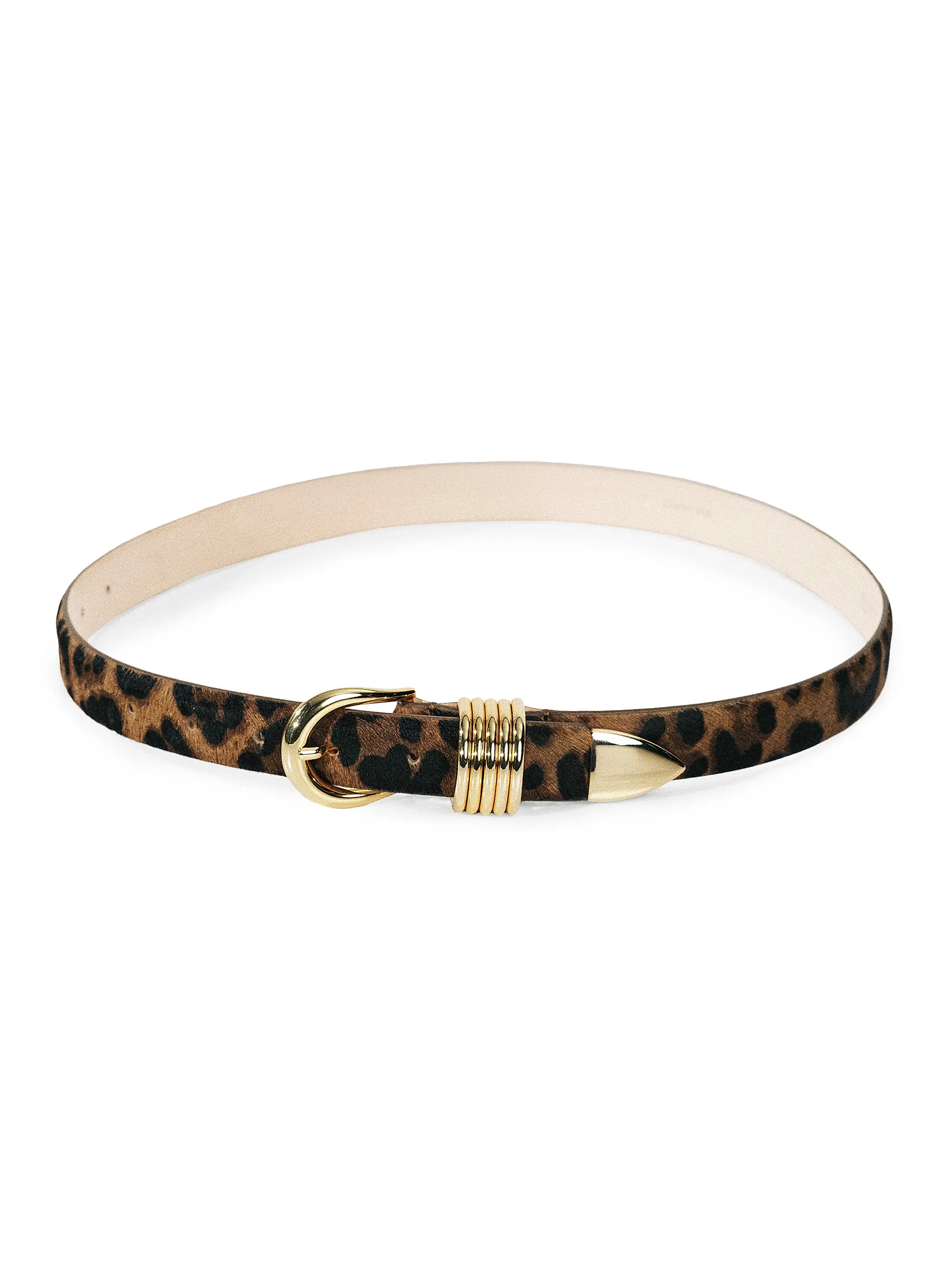 Hollyhock Animal-Printed Pony Hair Belt | Saks Fifth Avenue