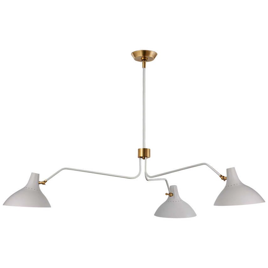 Charlton Large Triple Arm Chandelier | Visual Comfort