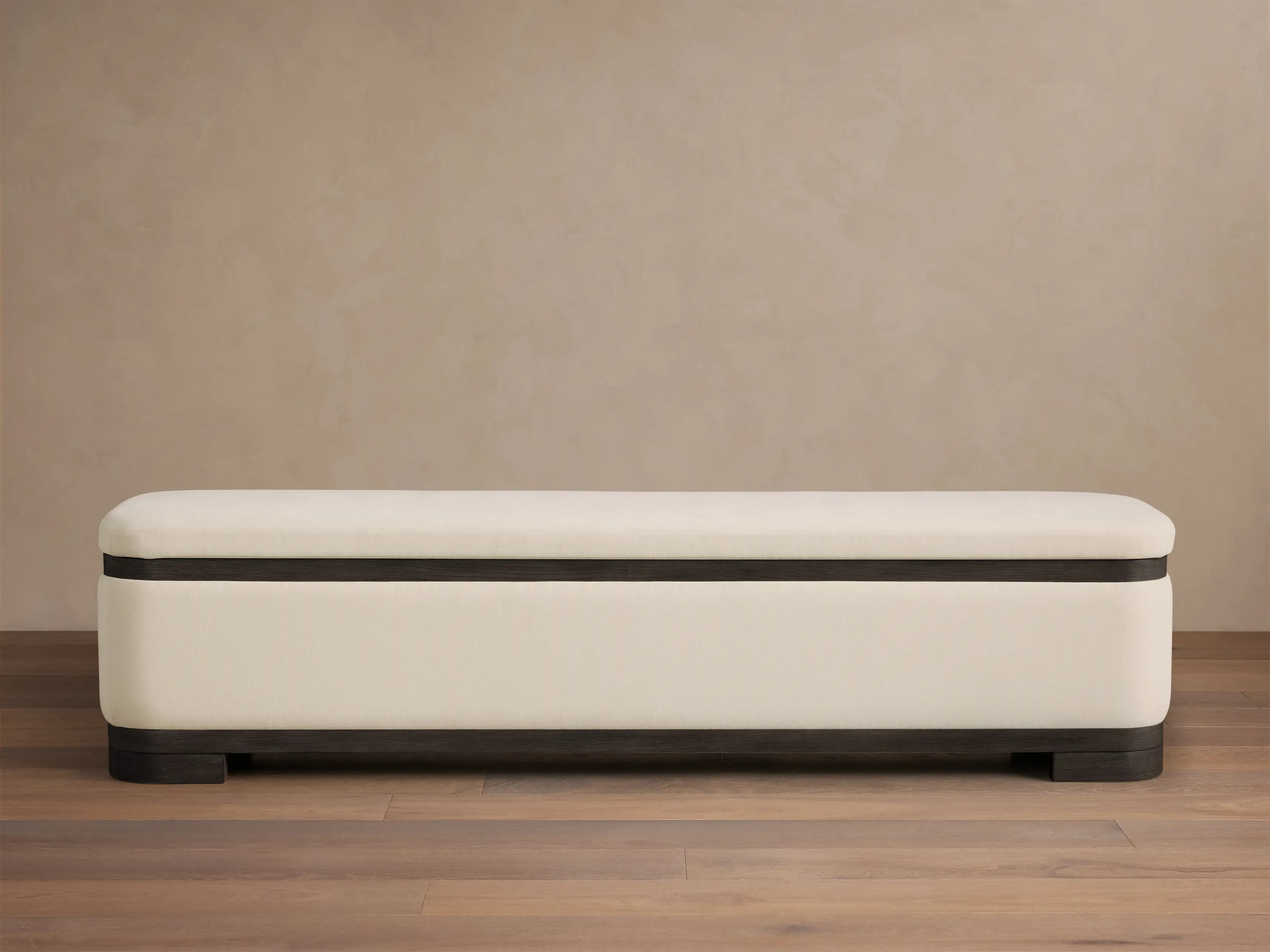 Darien Curved Storage Bench | Arhaus