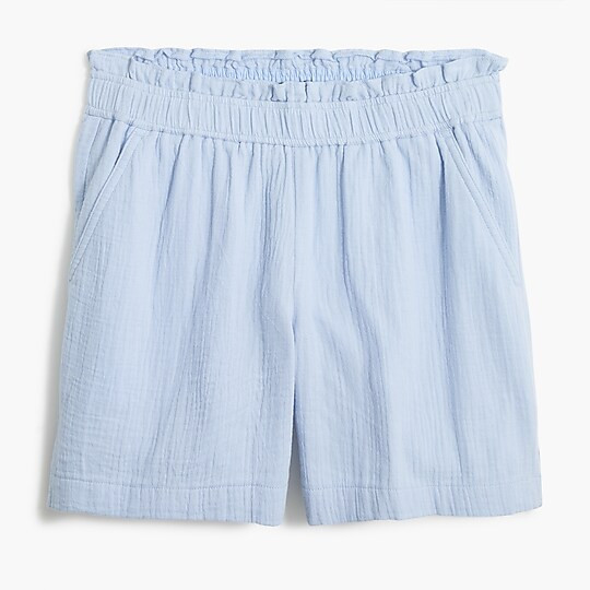 Cotton pull-on gauze short | J.Crew Factory